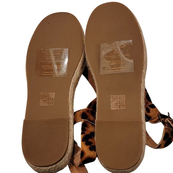 NWOB Madewell Malia Calfhair Espadrille Sandal, 8.5 - Picture 9 of 11